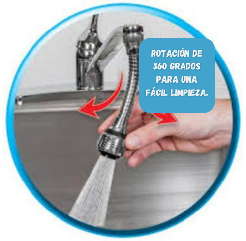 Grifo Metalico Flexible Extension 360