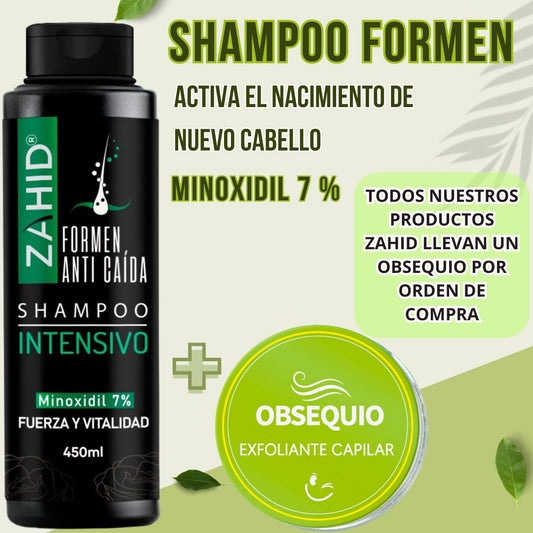 SHAMPOO ANTI CAIDA MINOXIDIL 7% FORMEN