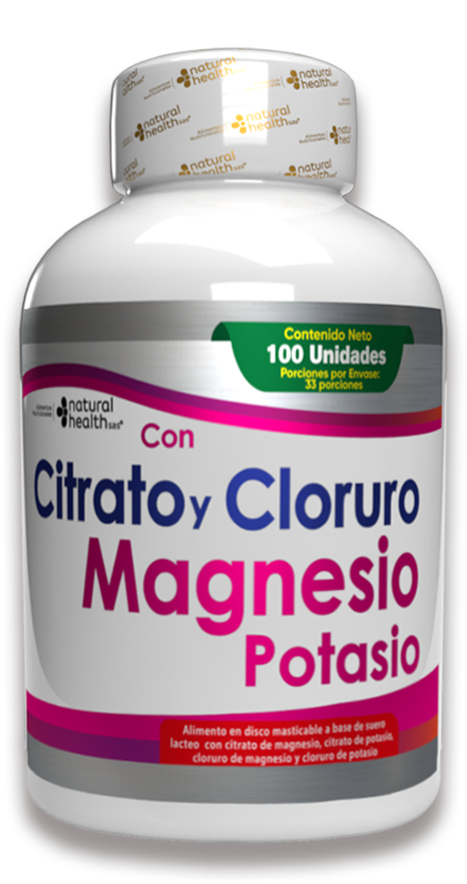 Citrato y Cloruro de Magnesio y Potasio X 100 Capsulas